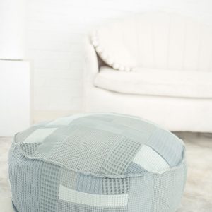 Waffle Weave Pouffe Floor Cushion